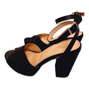 Urban Outfitters Cross Strap Platform Heels